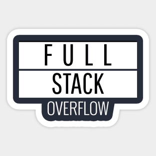 Full Stack Overflow Sticker